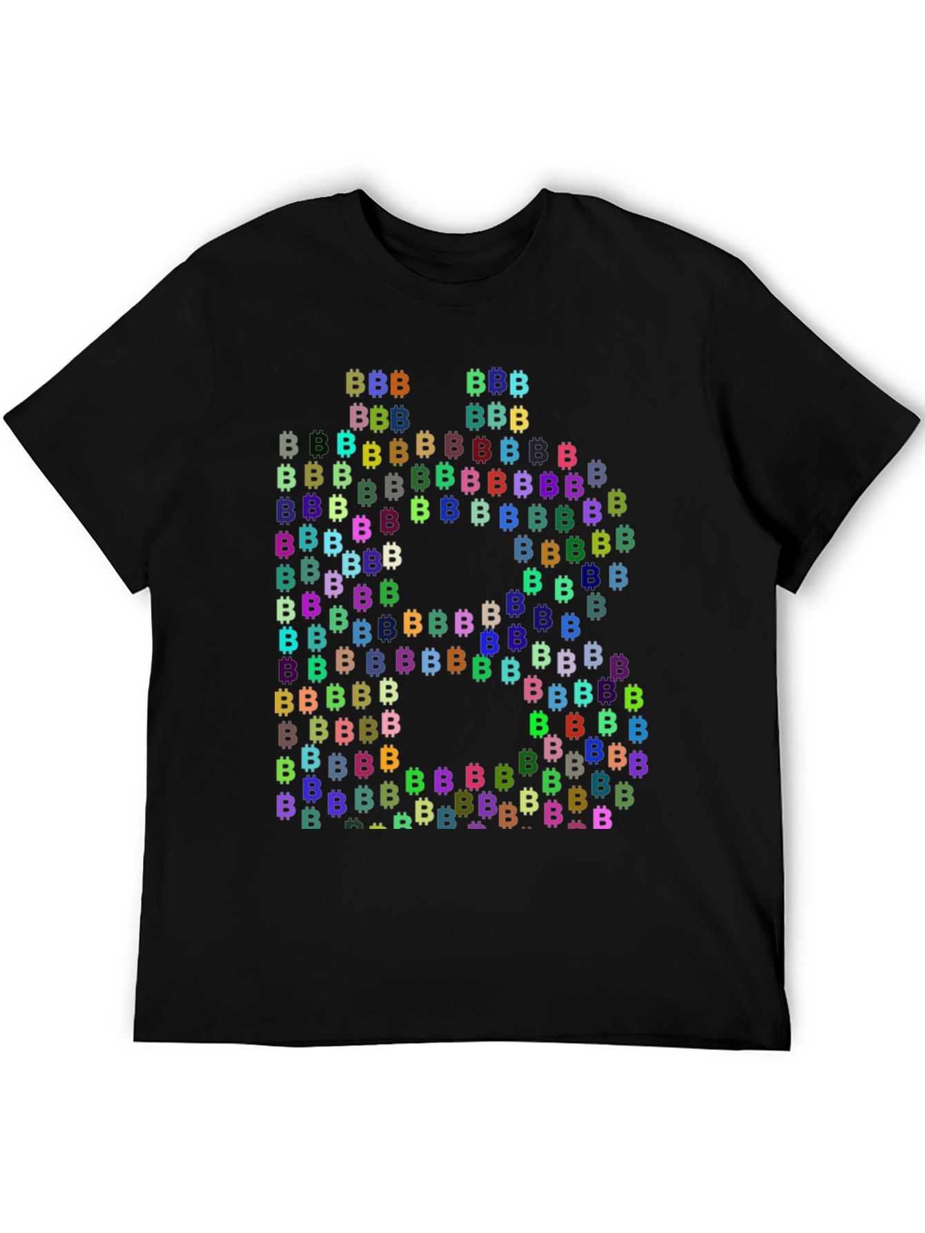 Bitcoin Cryptocurrency T-Shirt Black Cotton