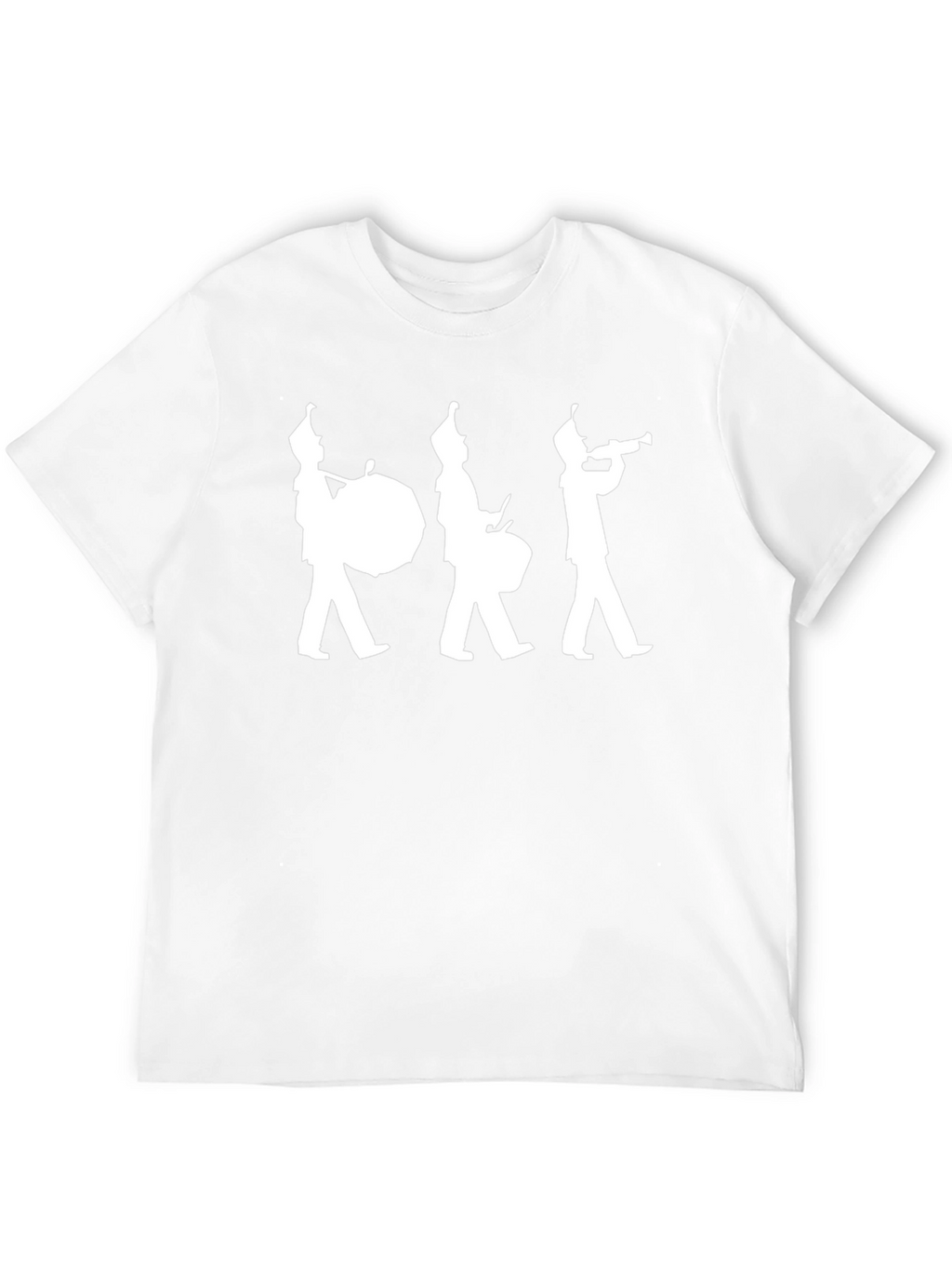 Marching Band Silhouette Black T-Shirt