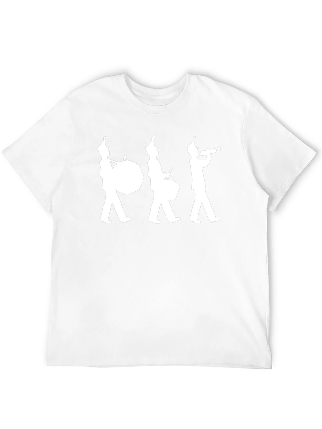 Marching Band Silhouette Black T-Shirt
