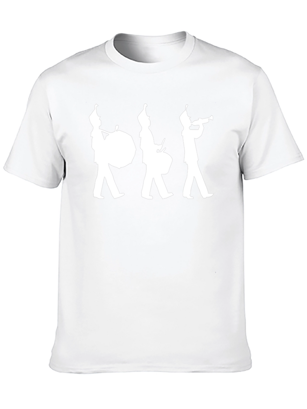 Marching Band Silhouette Black T-Shirt