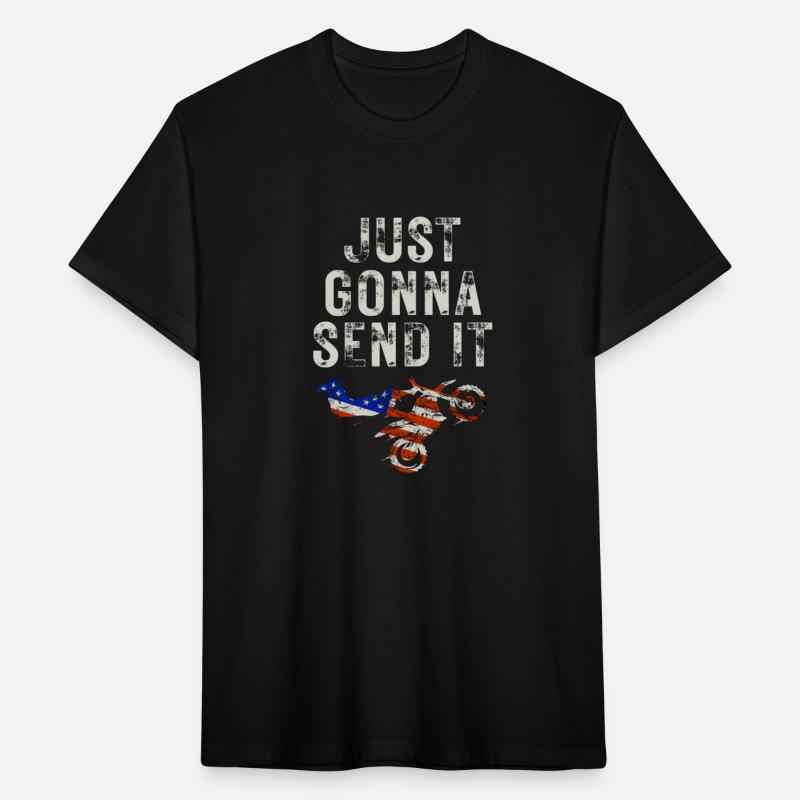 Just Gonna Send It American Flag Motocross