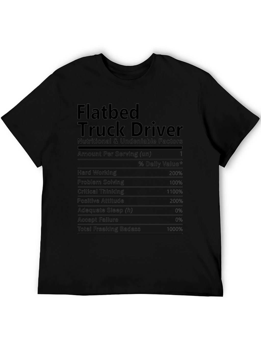Flatbed Truck Driver Novelty T-Shirt