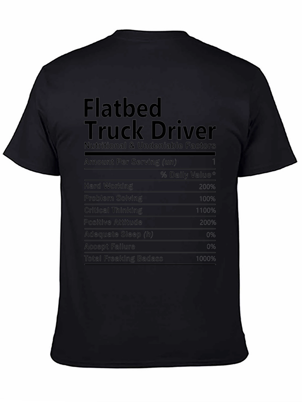 Flatbed Truck Driver Novelty T-Shirt