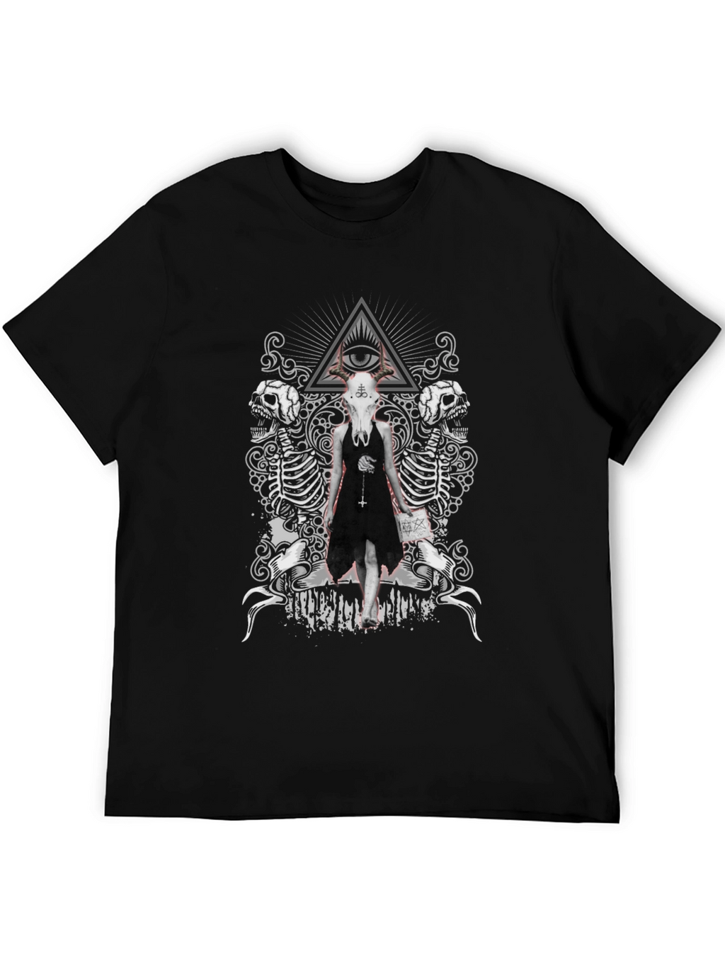 Gothic Skull T-Shirt: Edgy Occult Fashion