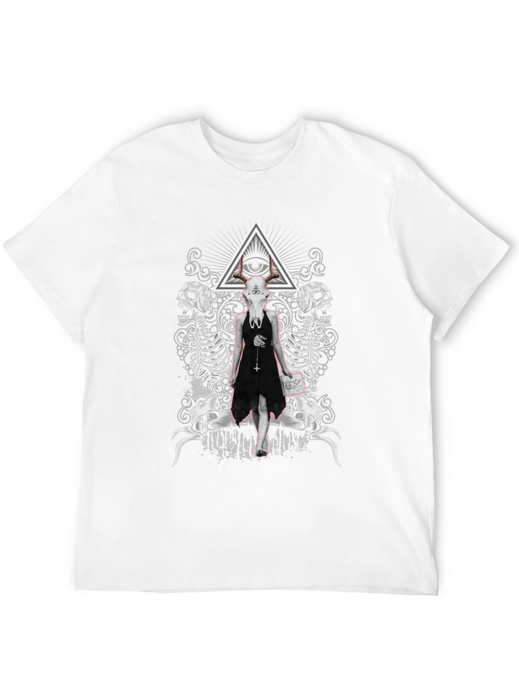 Gothic Skull T-Shirt: Edgy Occult Fashion