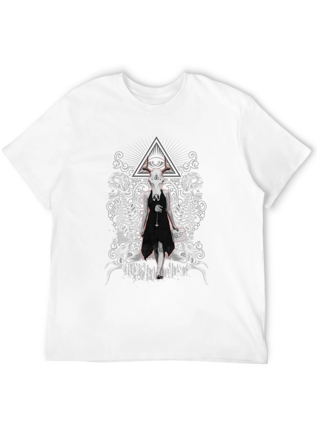 Gothic Skull T-Shirt: Edgy Occult Fashion