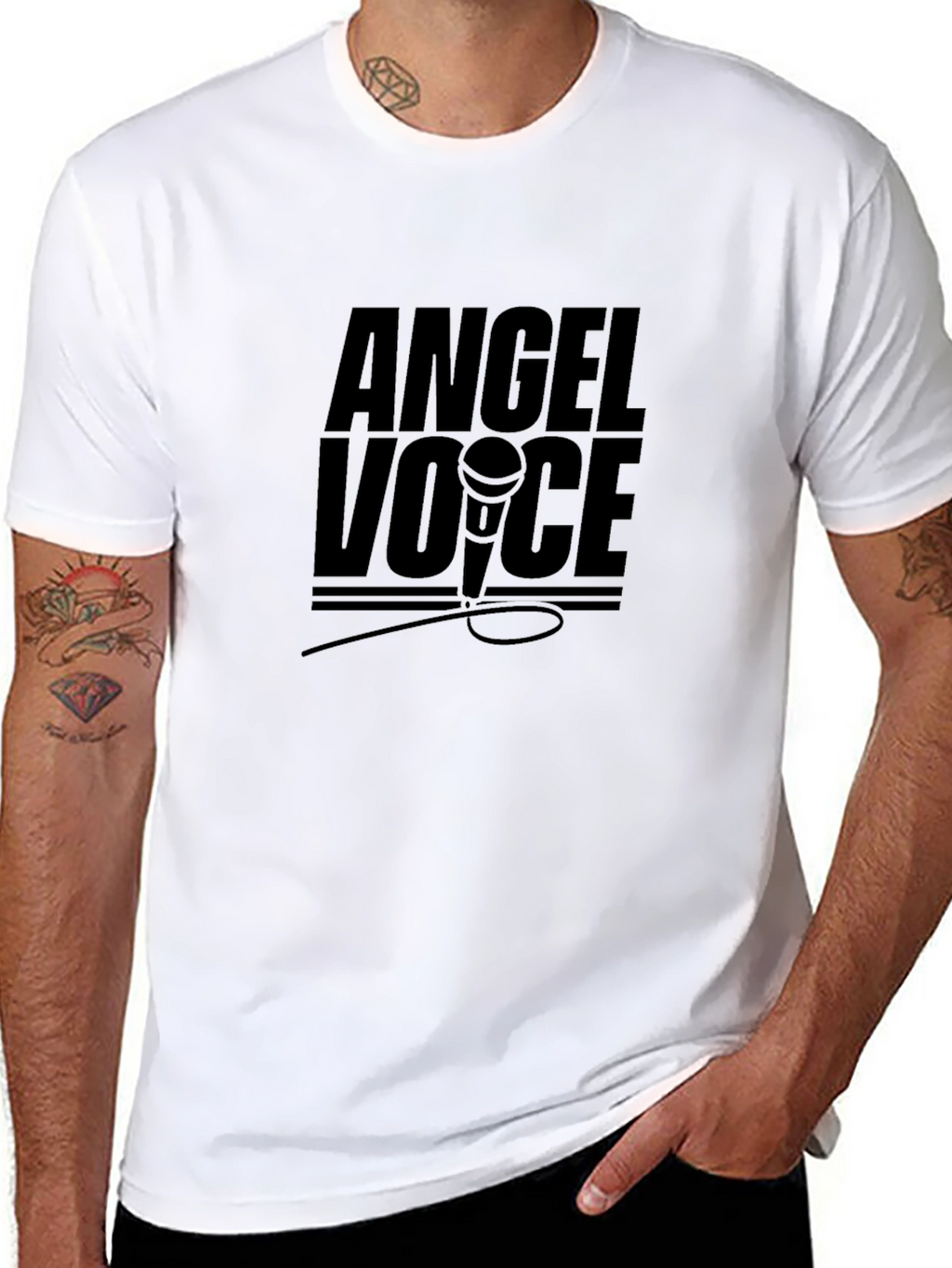 Angel Voice Black T-Shirt