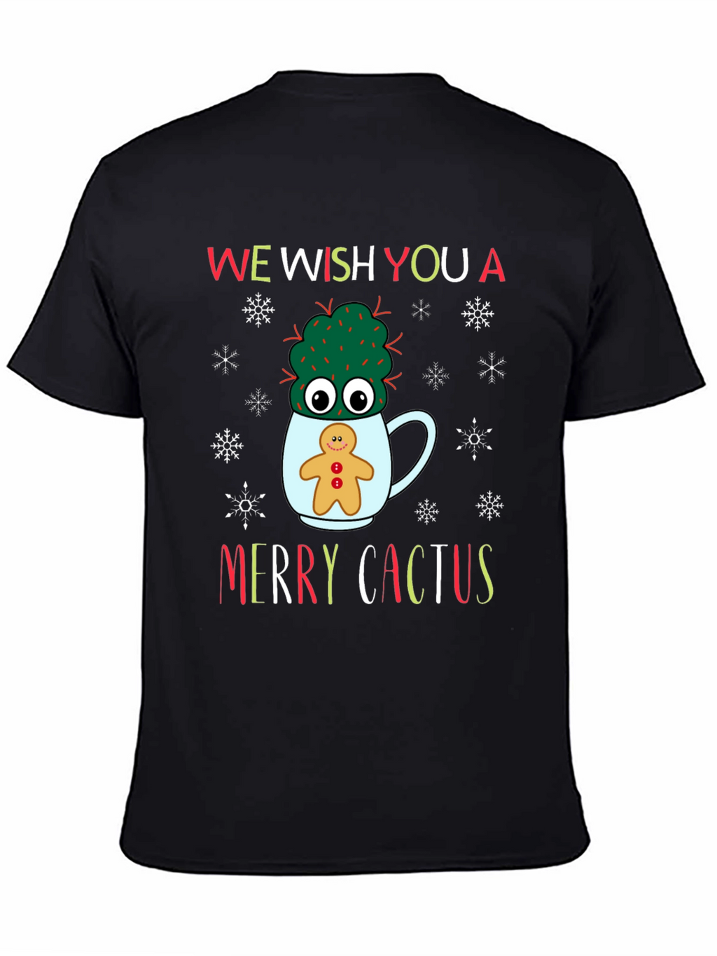 Merry Cactus Christmas T-Shirt - Holiday Novelty