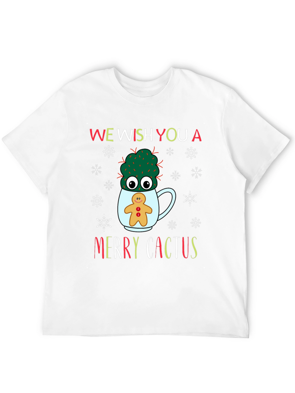 Merry Cactus Christmas T-Shirt - Holiday Novelty