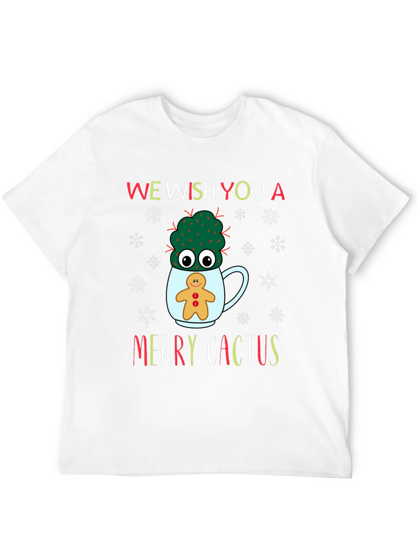 Merry Cactus Christmas T-Shirt - Holiday Novelty