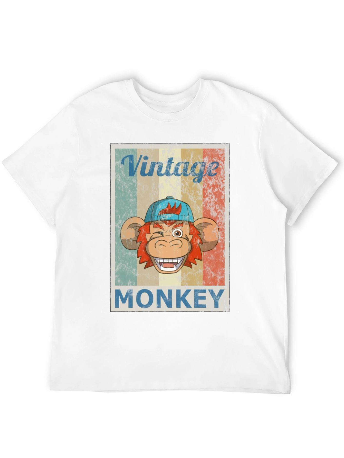 Vintage Monkey Graphic T-Shirt