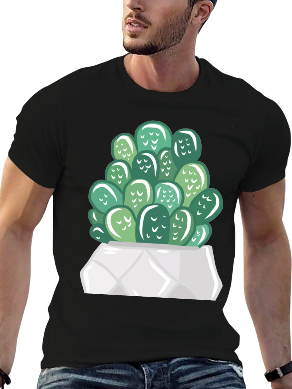 Cactus Graphic Print T-Shirt