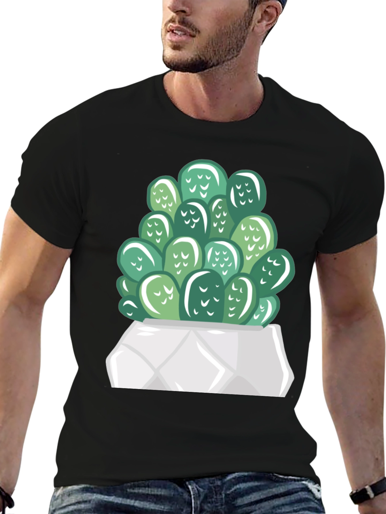 Cactus Graphic Print T-Shirt