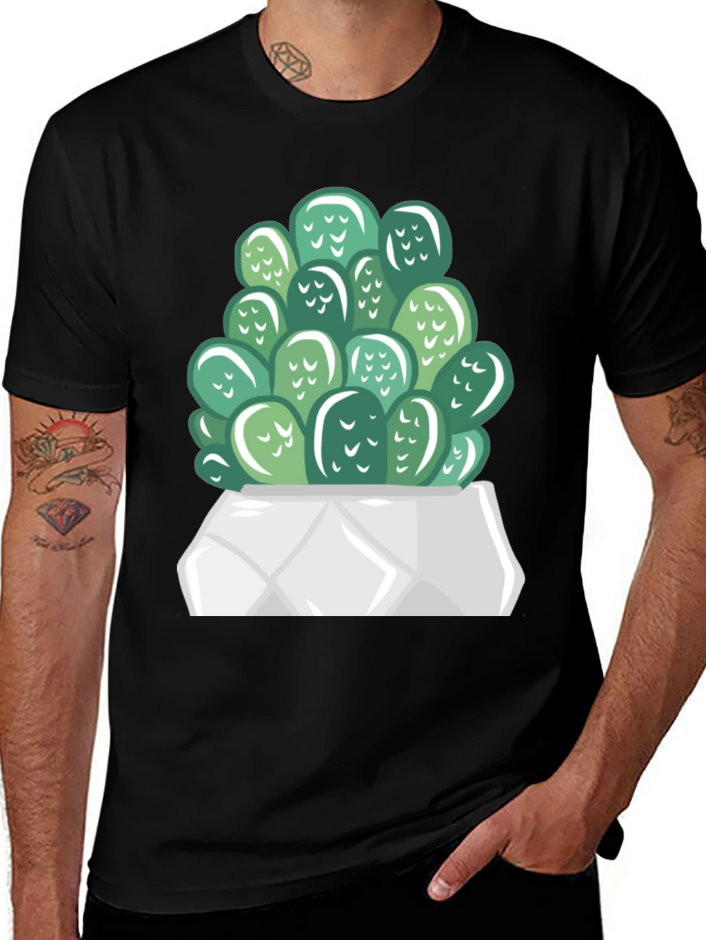 Cactus Graphic Print T-Shirt