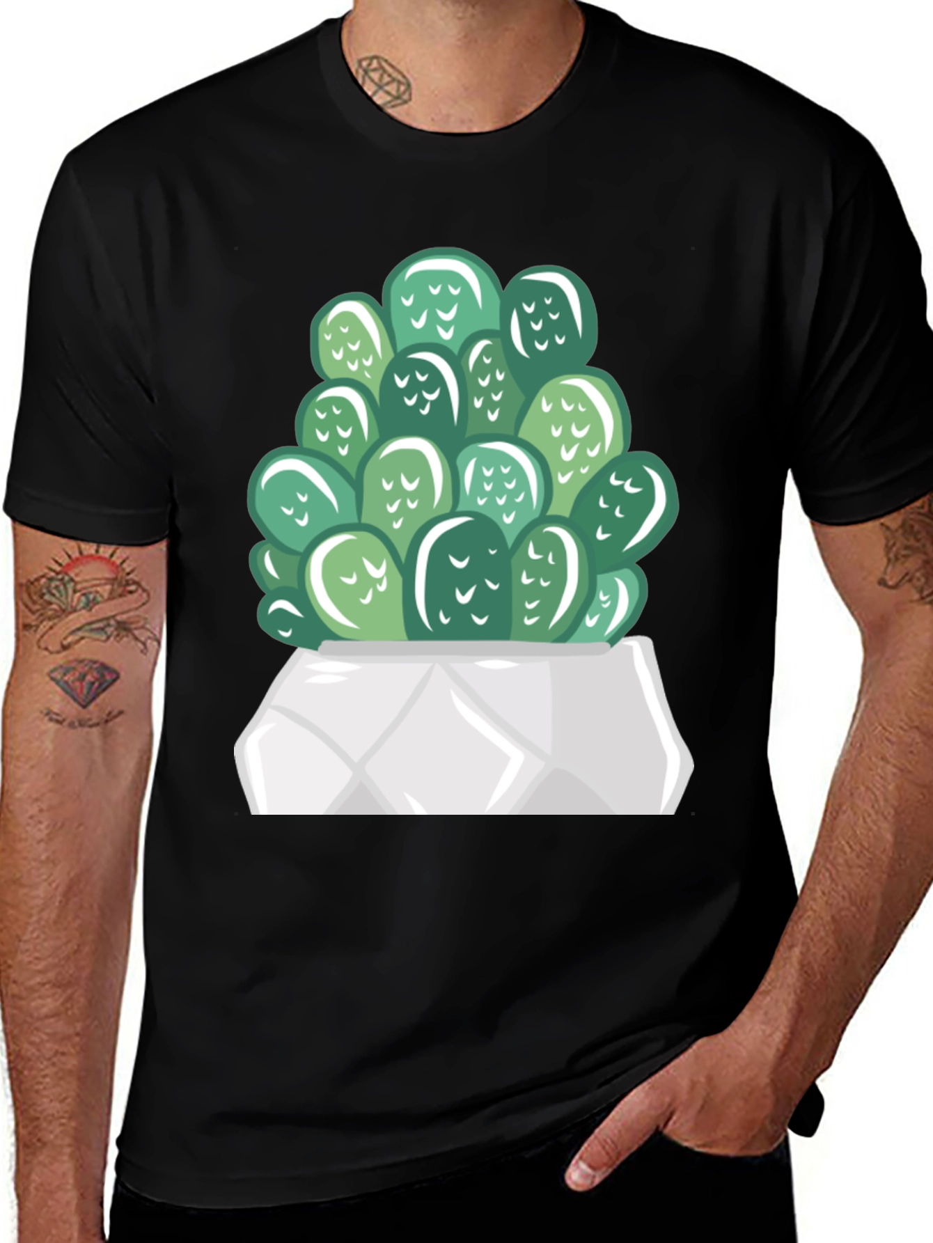 Cactus Graphic Print T-Shirt