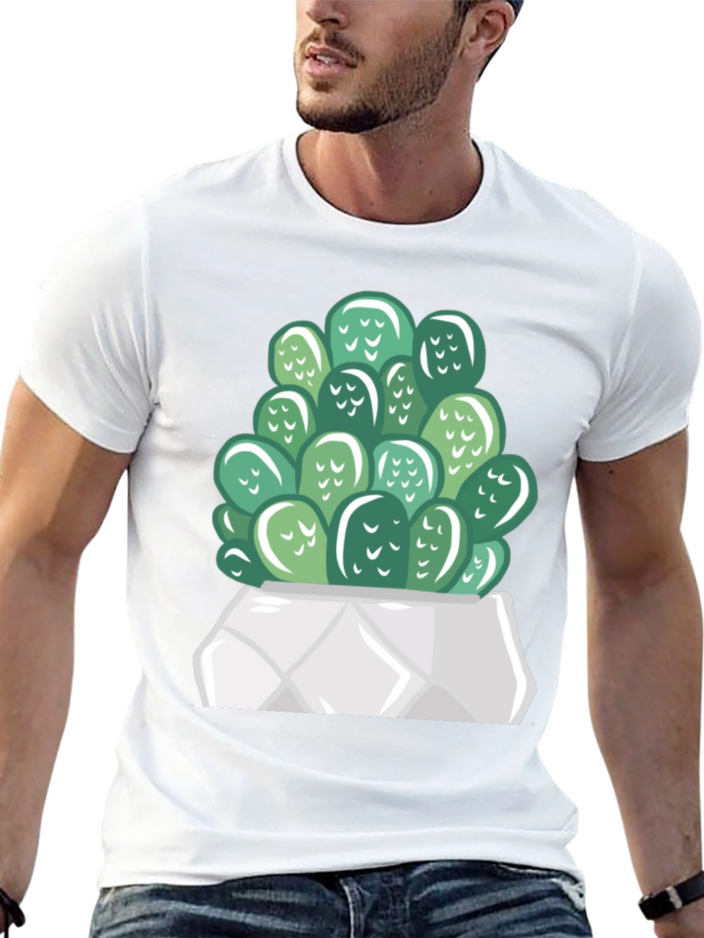 Cactus Graphic Print T-Shirt