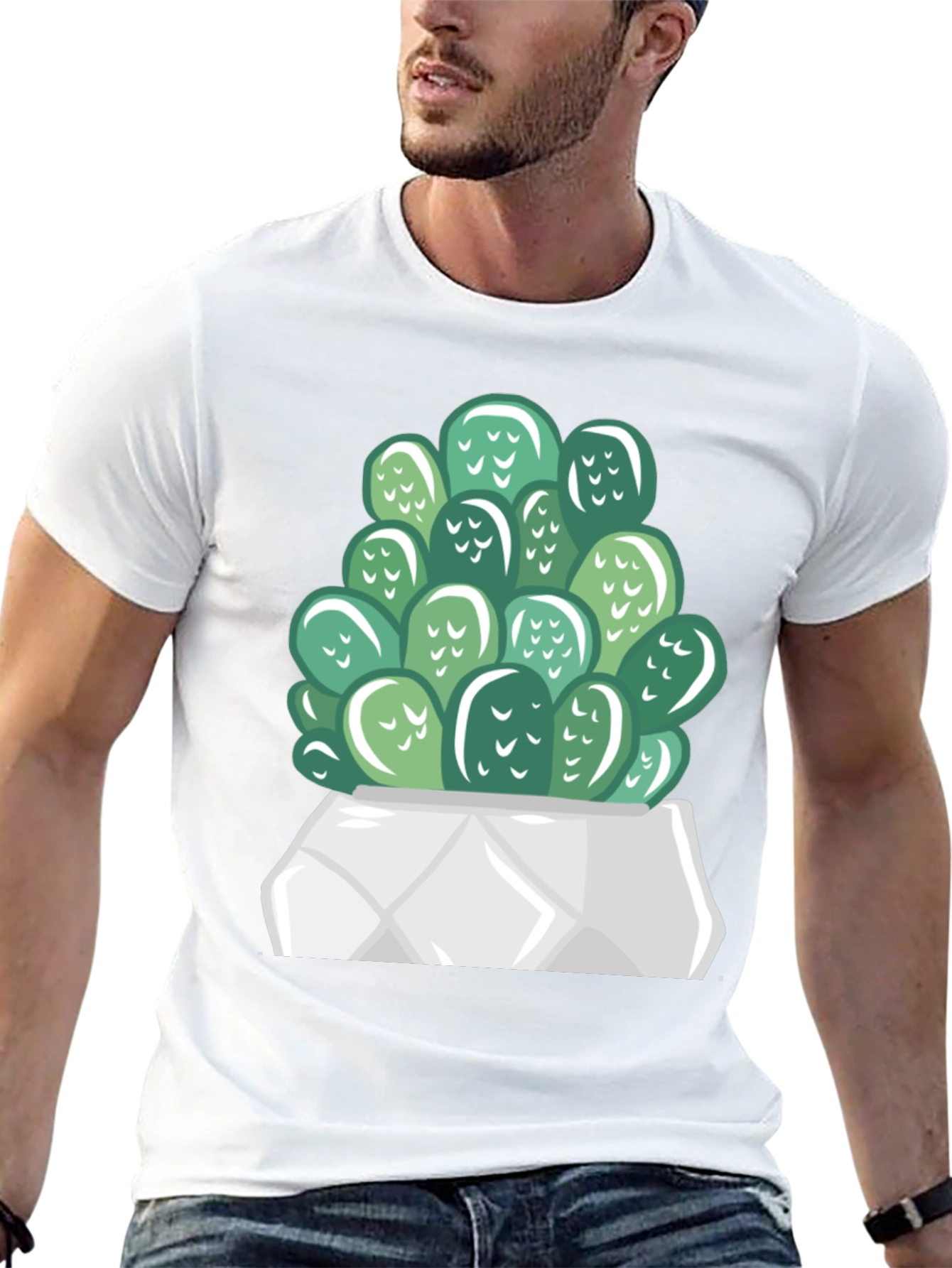 Cactus Graphic Print T-Shirt