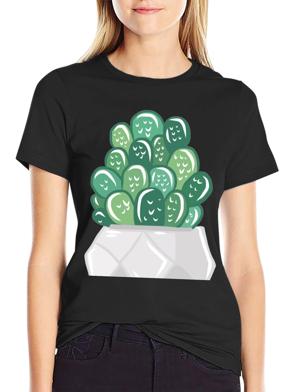 Cactus Graphic Print T-Shirt