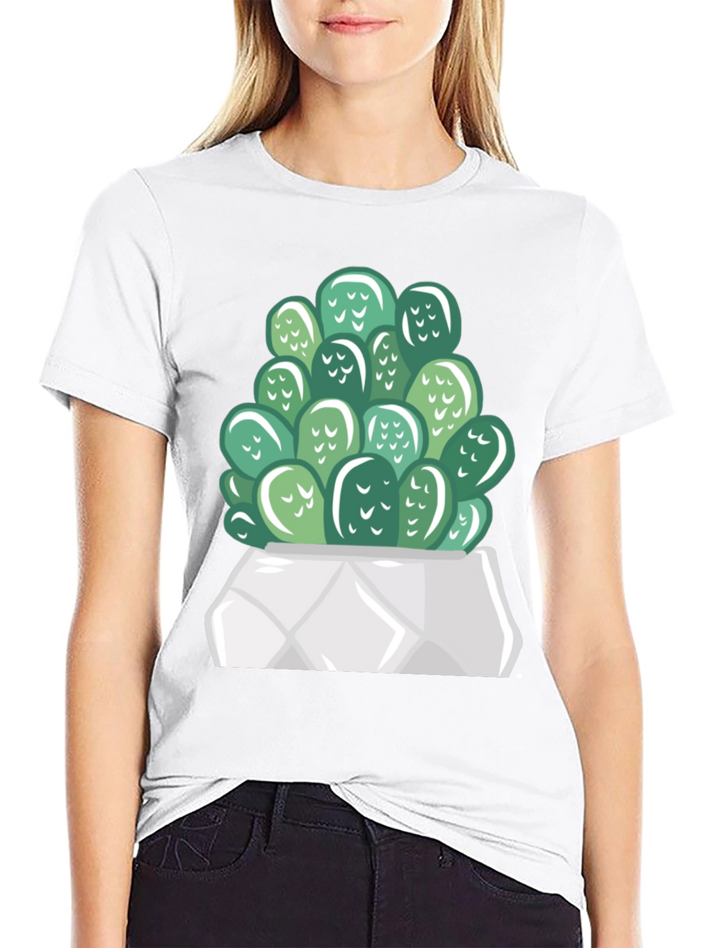 Cactus Graphic Print T-Shirt