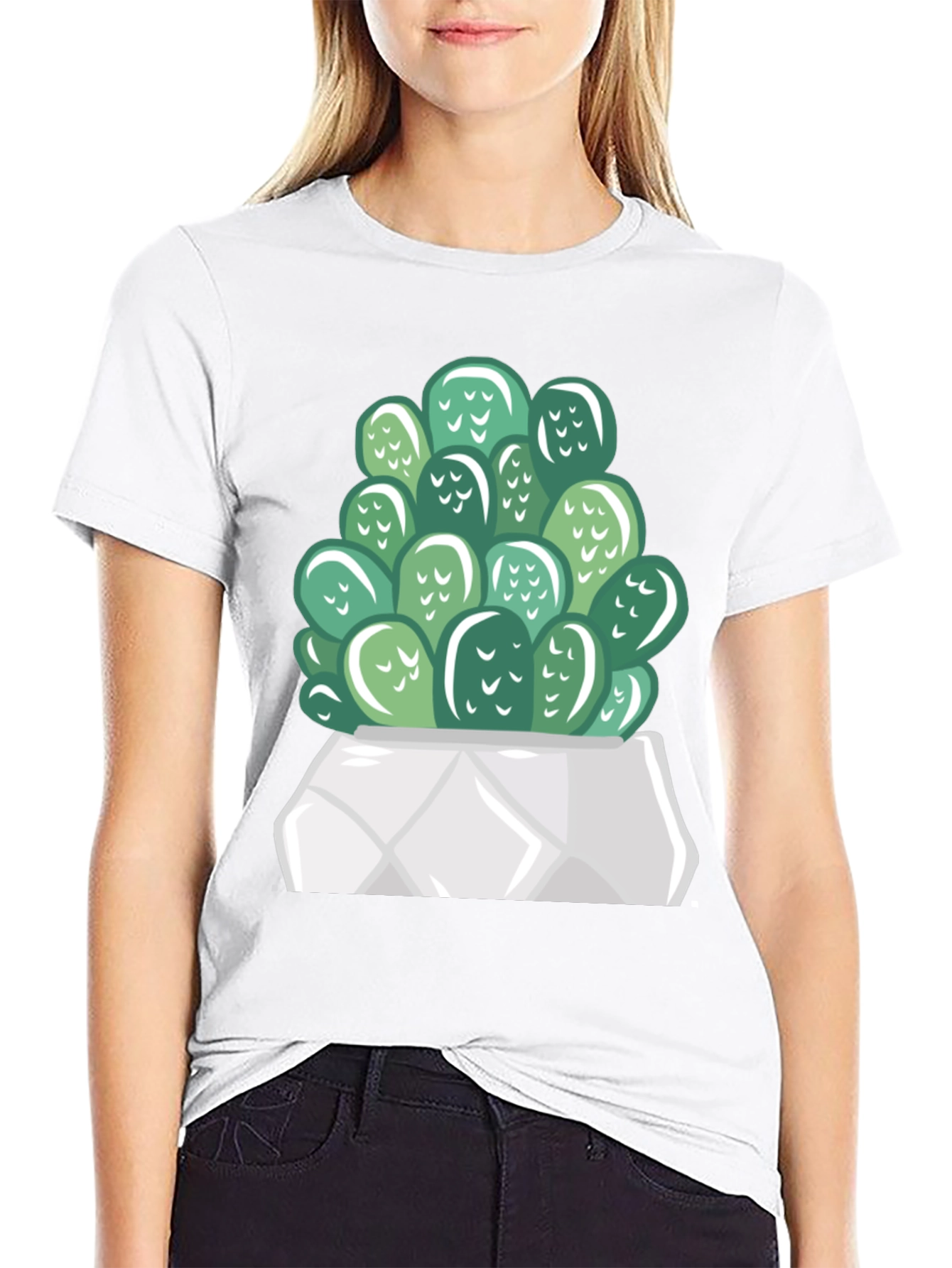 Cactus Graphic Print T-Shirt