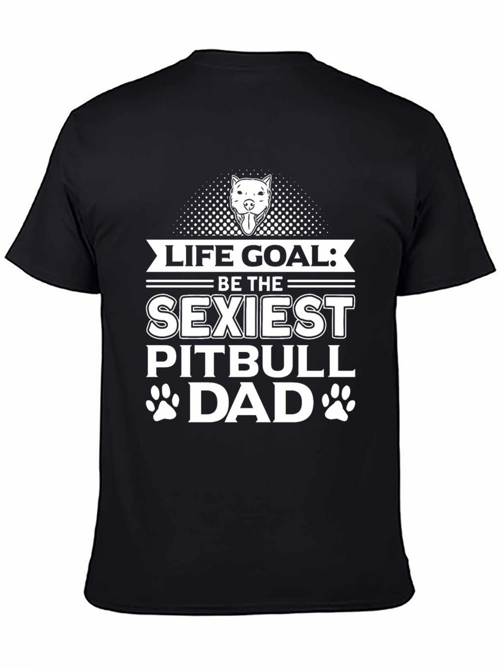 Sexiest Pitbull Dad Graphic Tee - Black