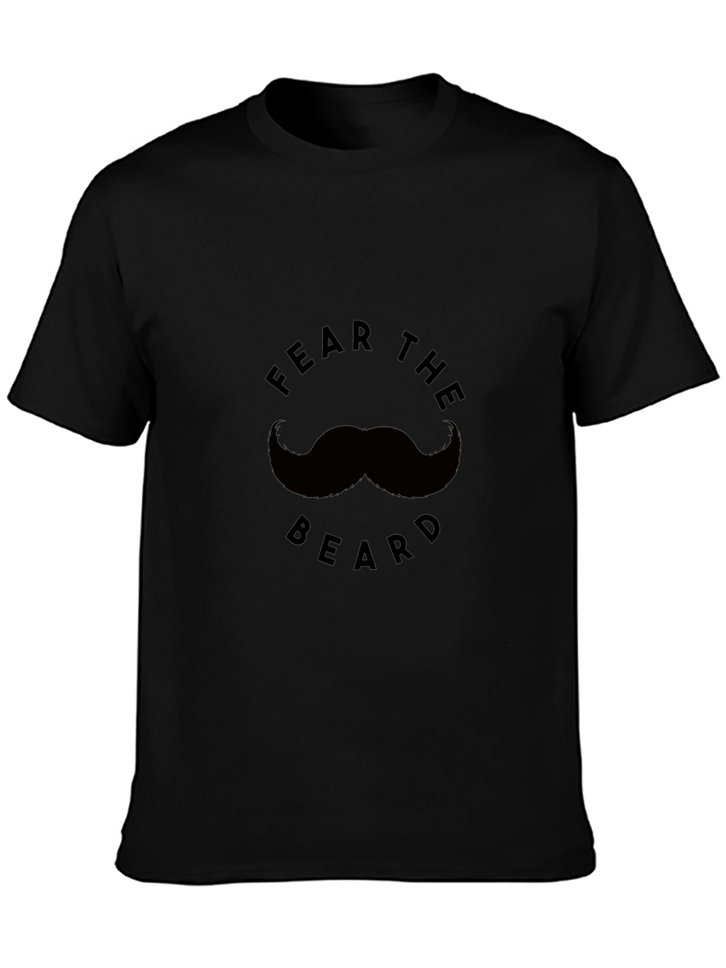 Fear the Beard Graphic Tee - Black Cotton T-Shirt