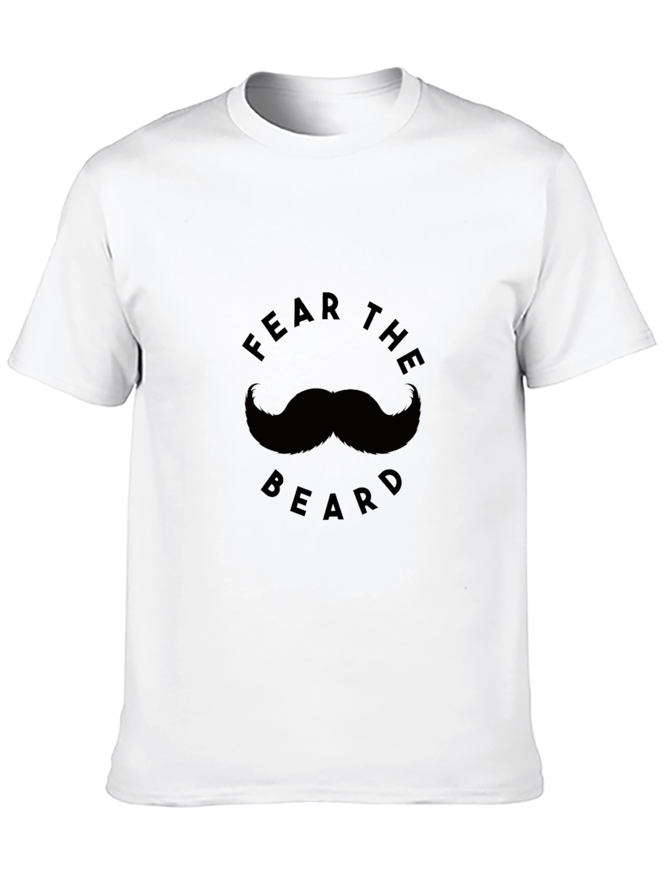 Fear the Beard Graphic Tee - Black Cotton T-Shirt