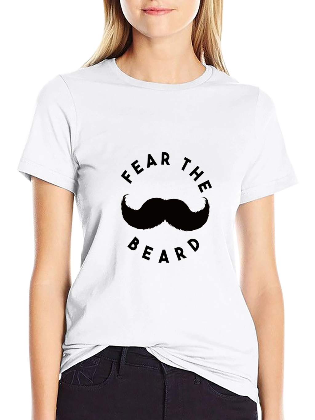 Fear the Beard Graphic Tee - Black Cotton T-Shirt