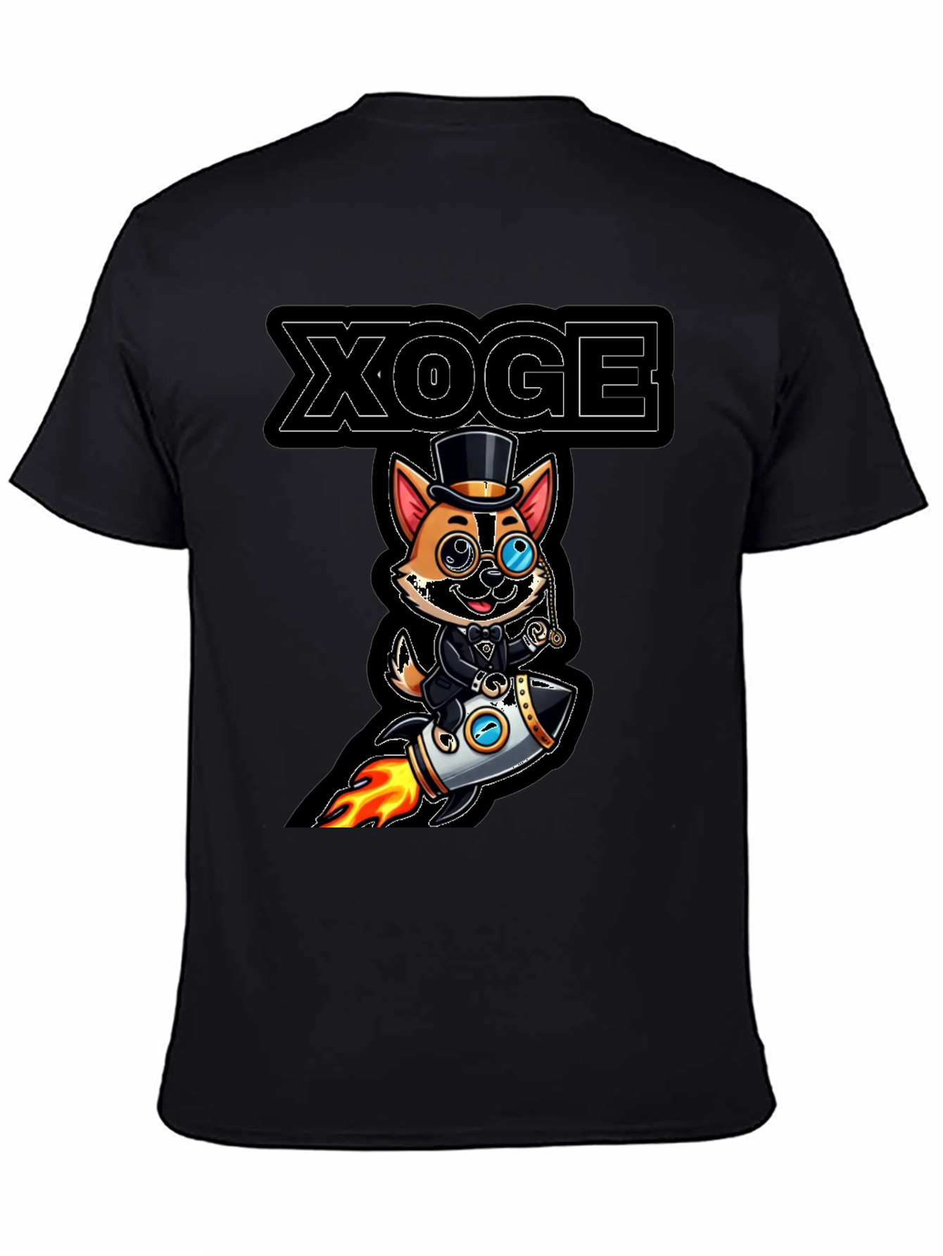 XOGE Rocket Dog T-Shirt - Trendy Graphic Tee