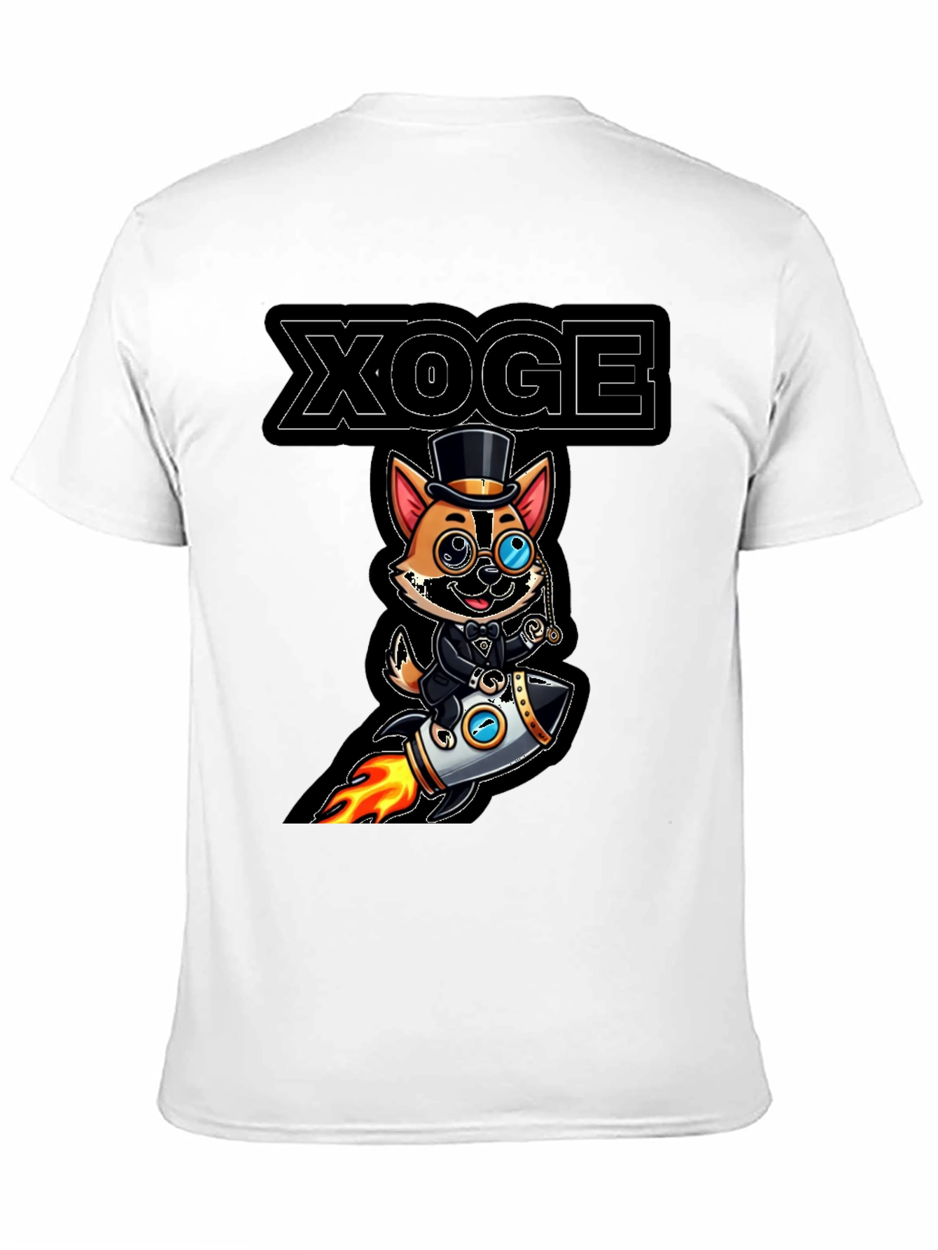 XOGE Rocket Dog T-Shirt - Trendy Graphic Tee