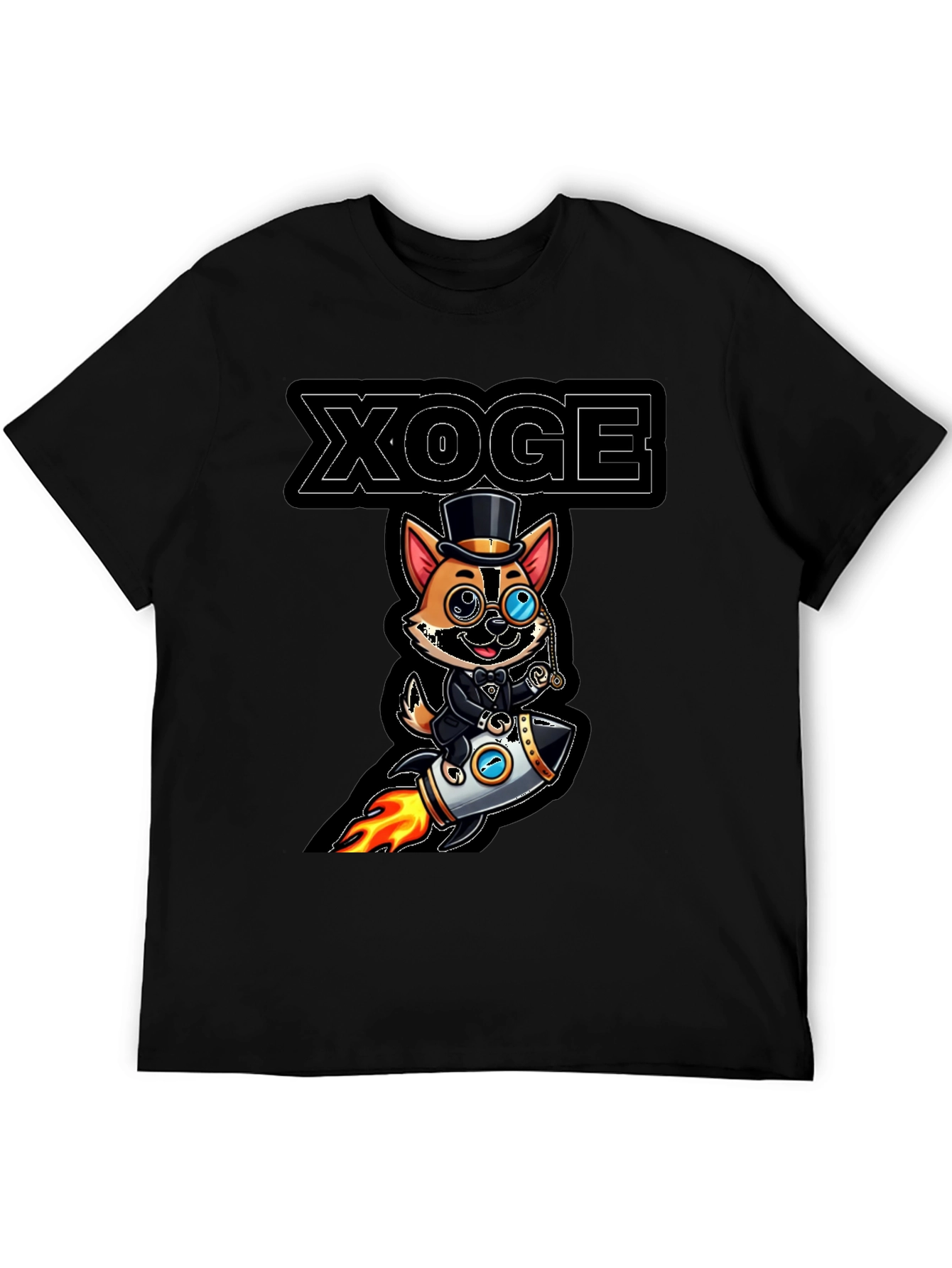 XOGE Rocket Dog T-Shirt - Trendy Graphic Tee