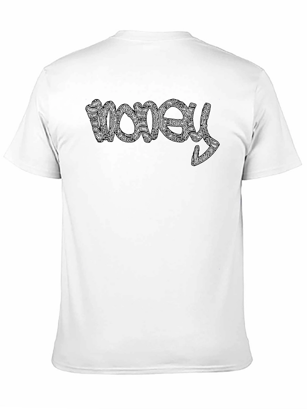 Black Money Print Short Sleeve T-Shirt