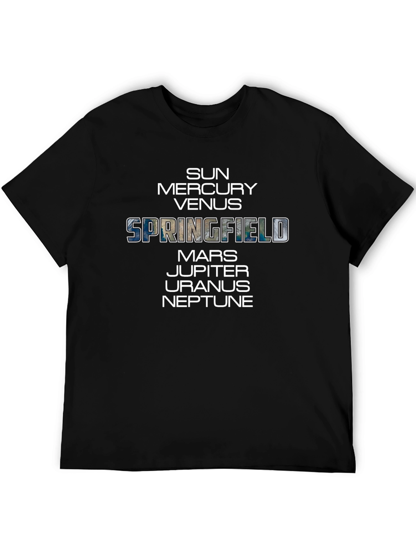 Springfield Planets Graphic T-Shirt