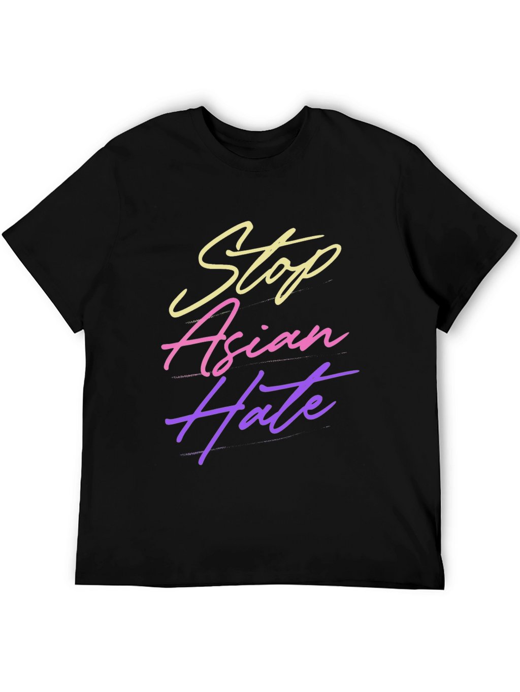 Stop Asian Hate Black T-Shirt