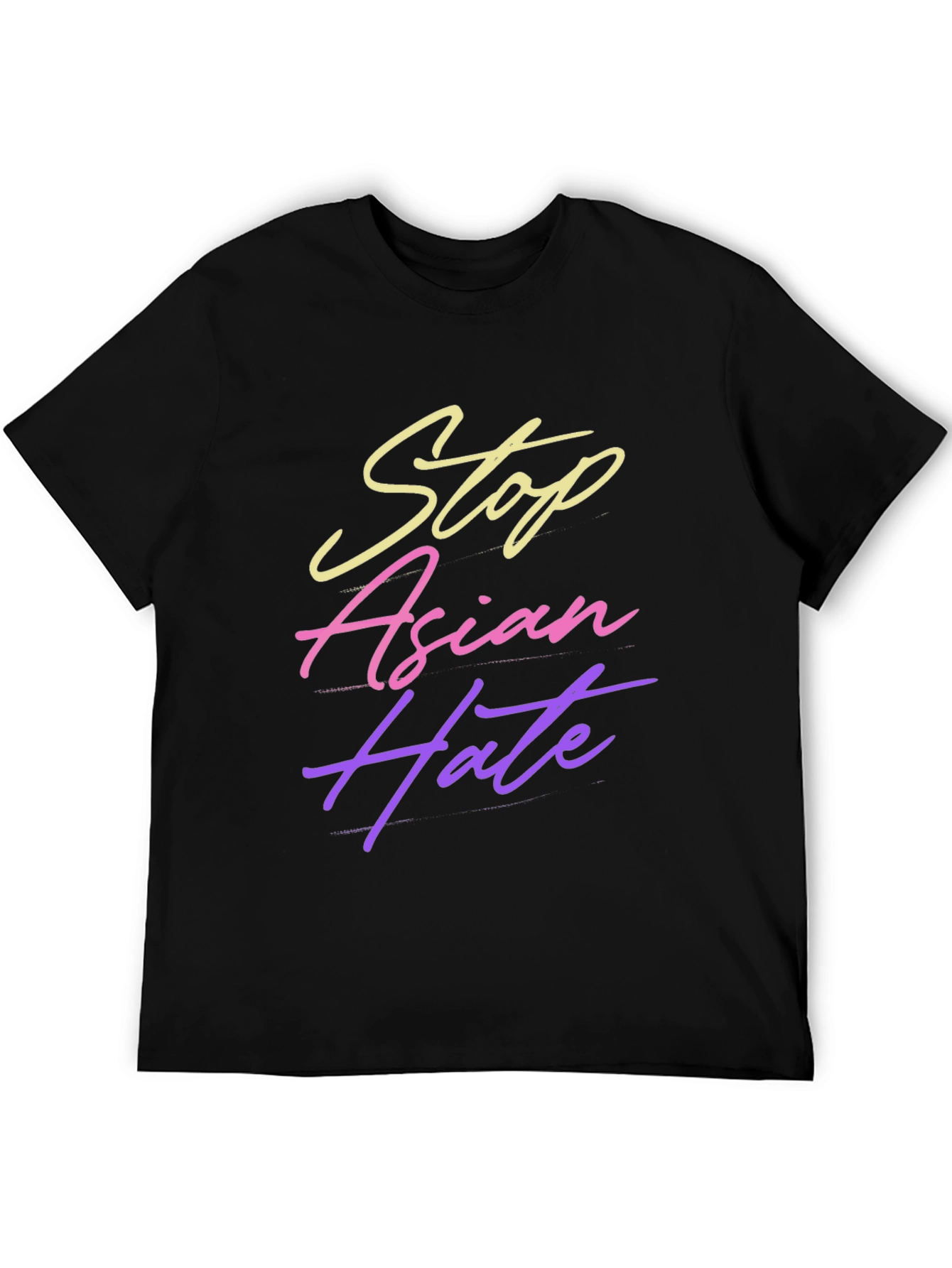 Stop Asian Hate Black T-Shirt