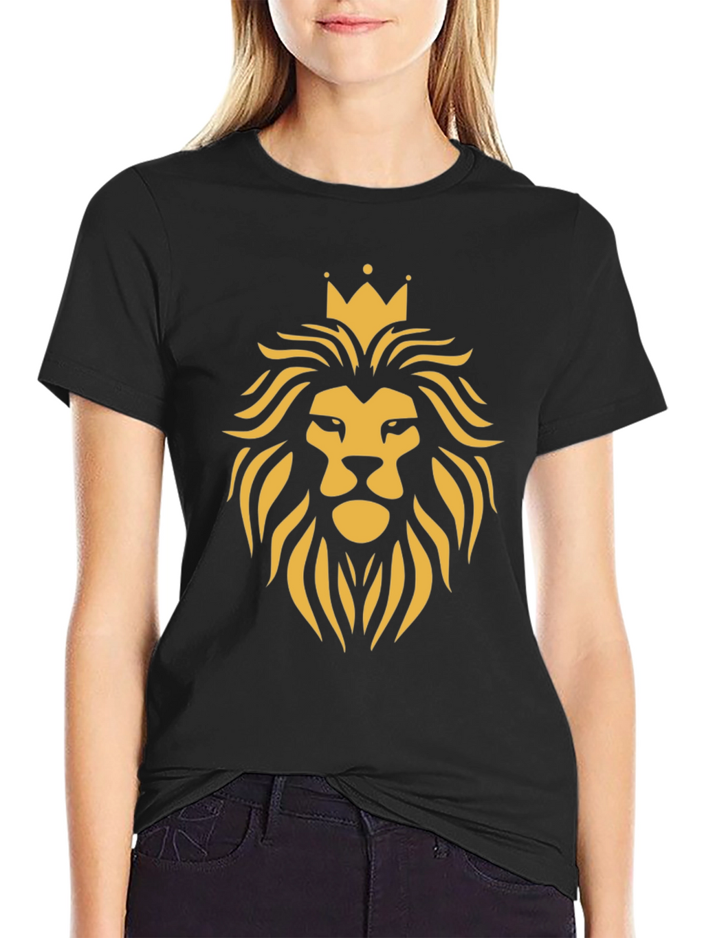 Lion King Graphic Tee - Bold Black T-Shirt