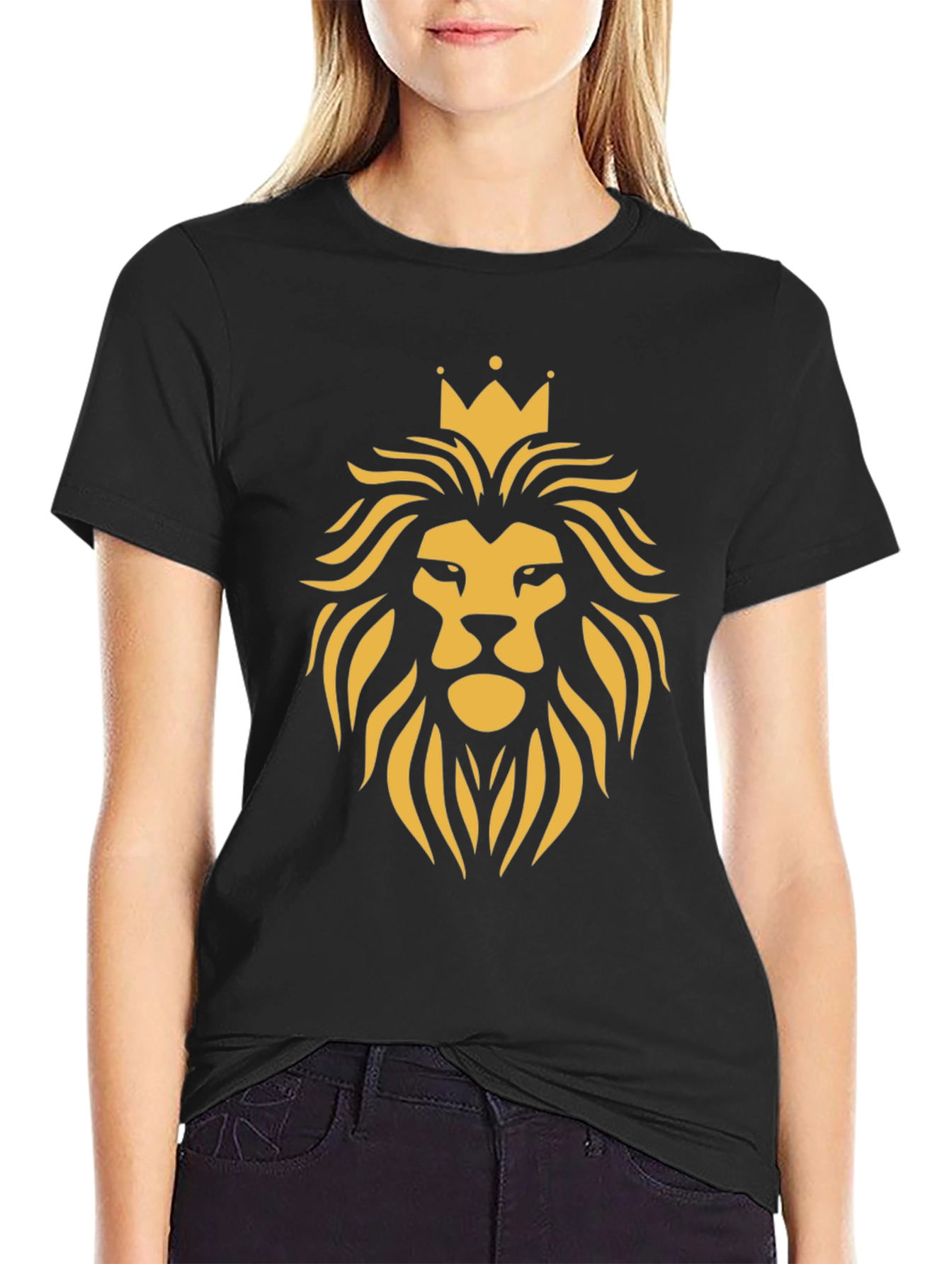 Lion King Graphic Tee - Bold Black T-Shirt