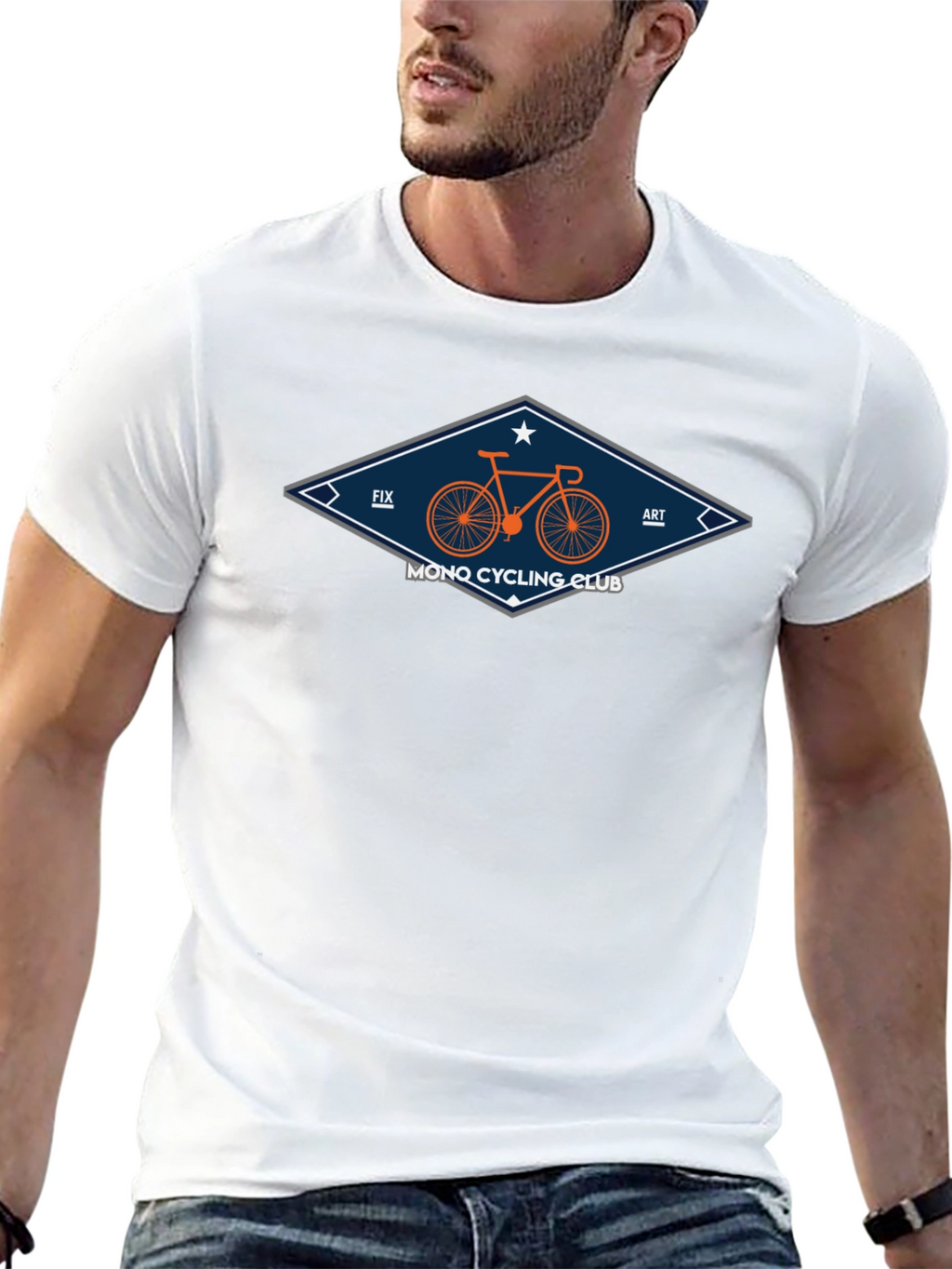 Mono Cycling Club T-Shirt - Fix Art Design