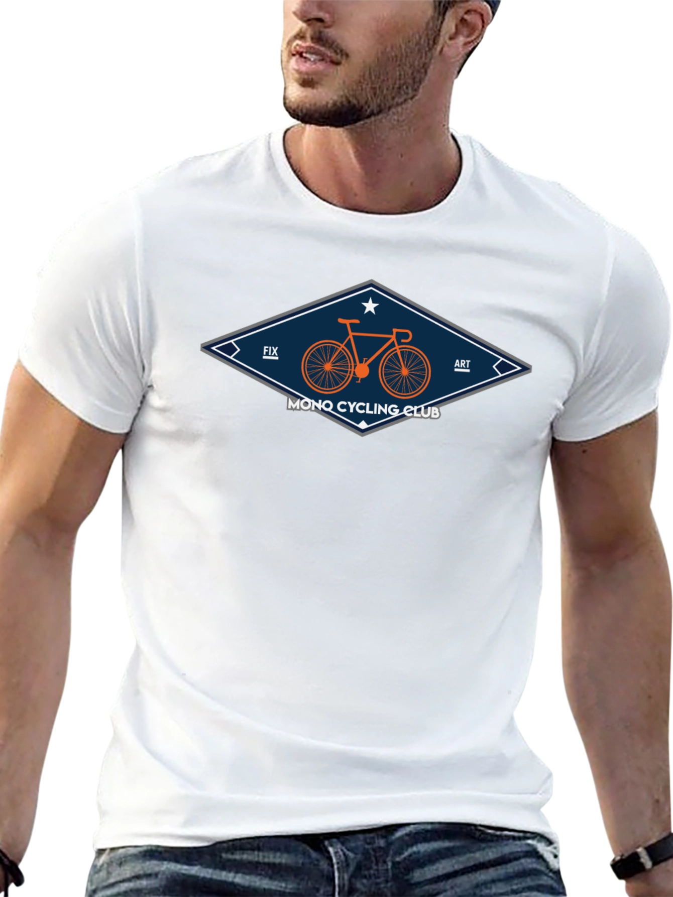 Mono Cycling Club T-Shirt - Fix Art Design