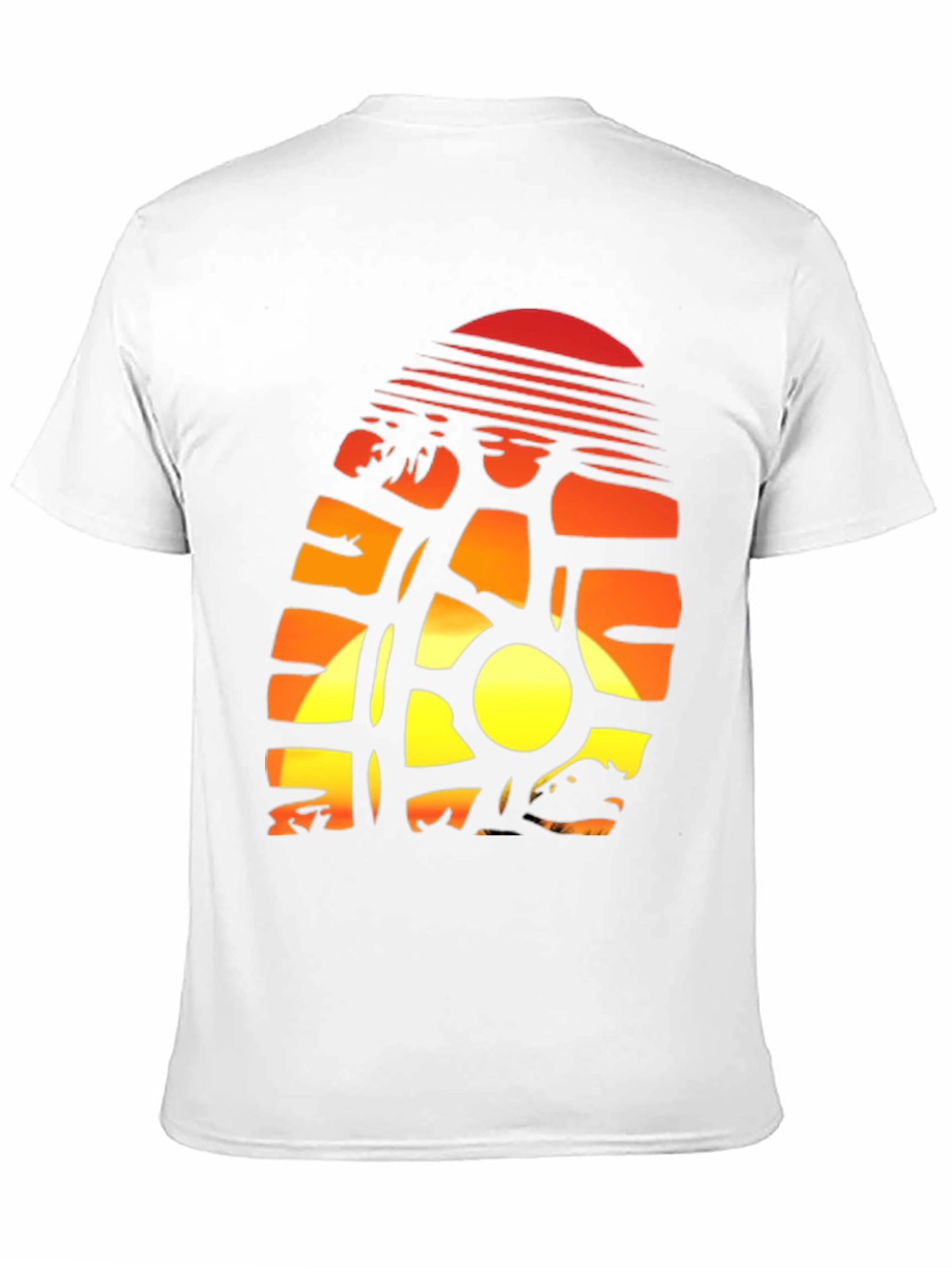Sunset Palm Tree Graphic Tee - Island Vibes