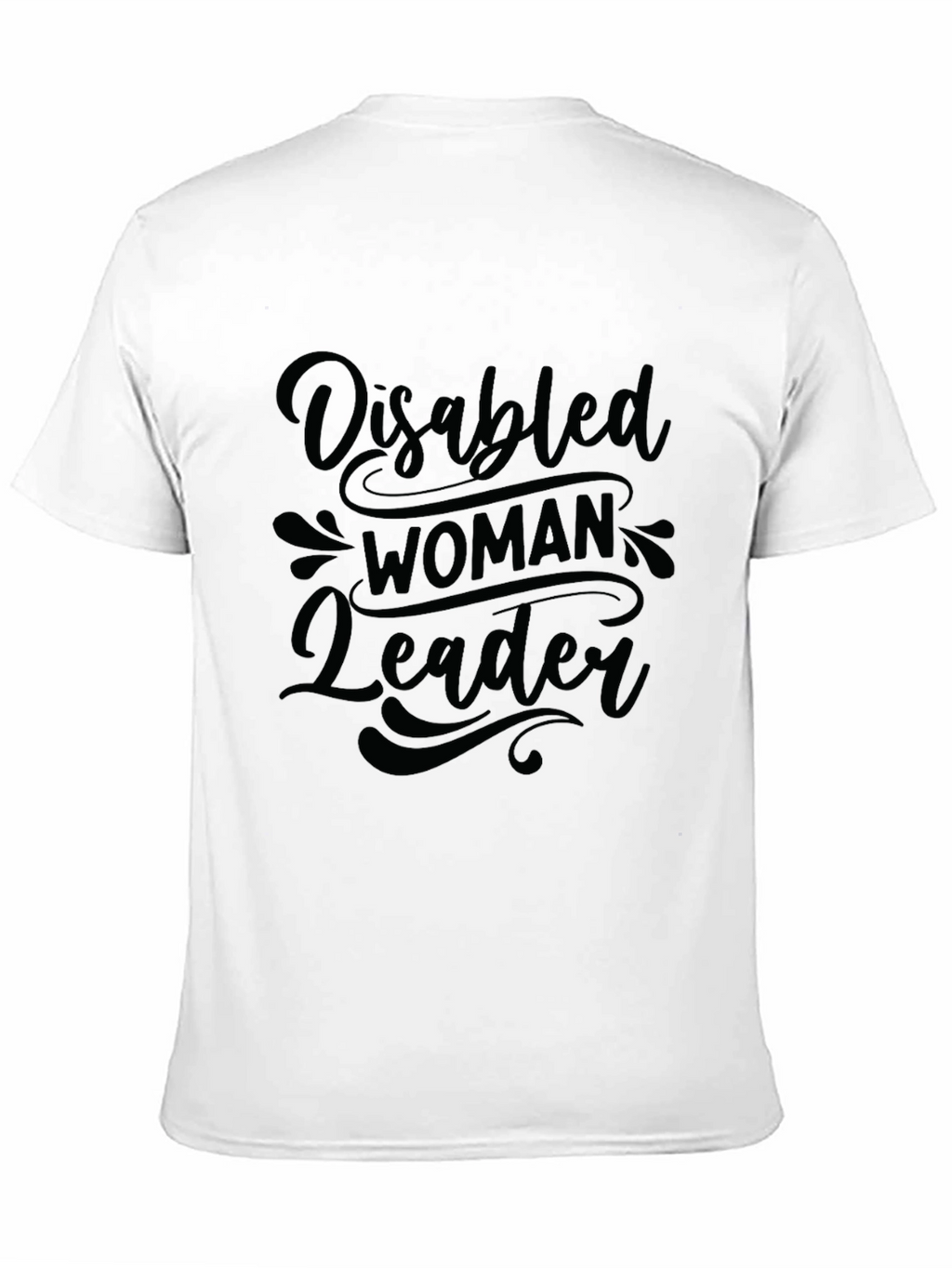 Disabled Woman Leader Graphic Tee - Empowering Black T-Shirt