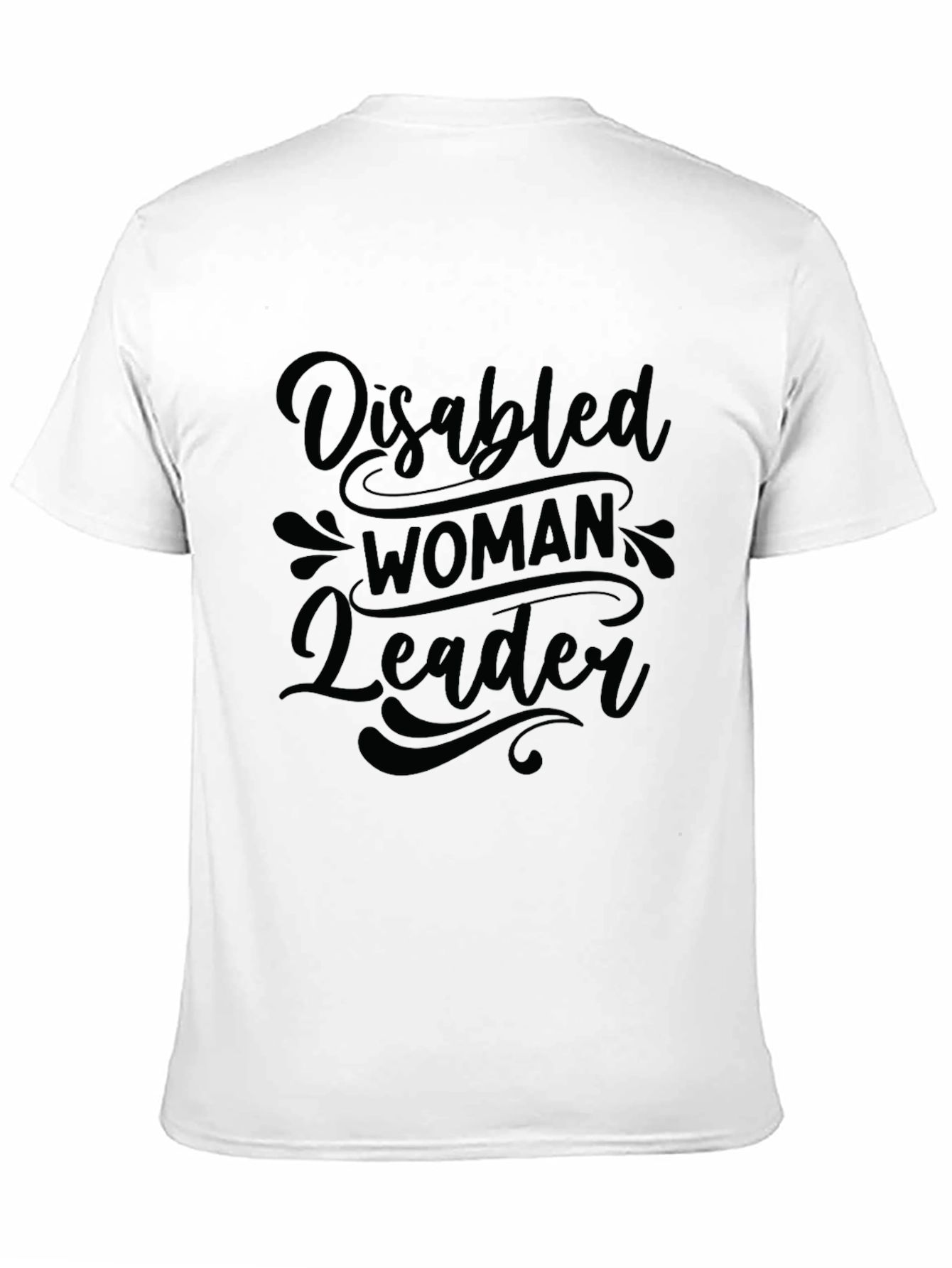 Disabled Woman Leader Graphic Tee - Empowering Black T-Shirt