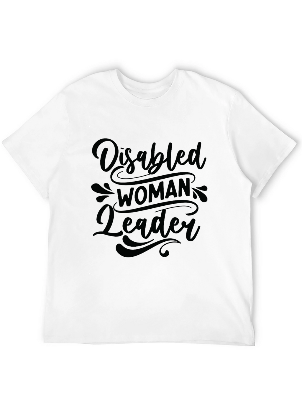 Disabled Woman Leader Graphic Tee - Empowering Black T-Shirt