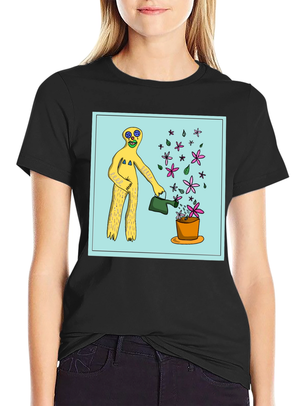 Surreal Gardener Graphic T-Shirt - Black