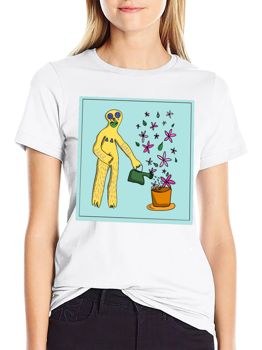 Surreal Gardener Graphic T-Shirt - Black