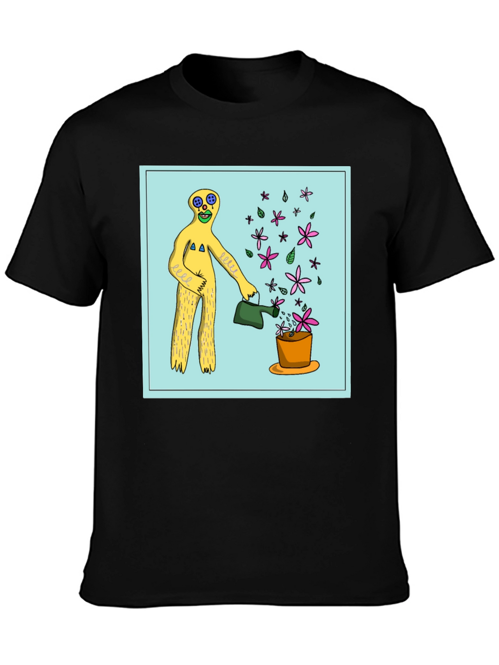 Surreal Gardener Graphic T-Shirt - Black