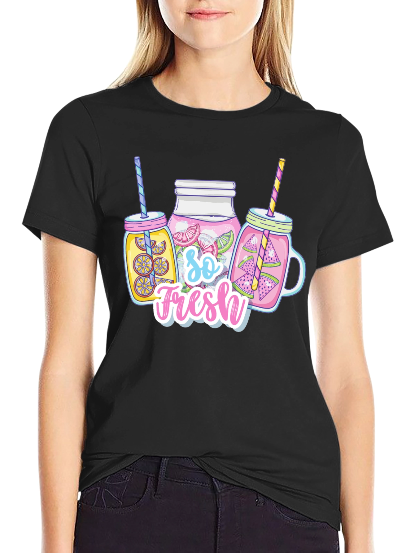 So Fresh Fruit Drinks Black T-Shirt