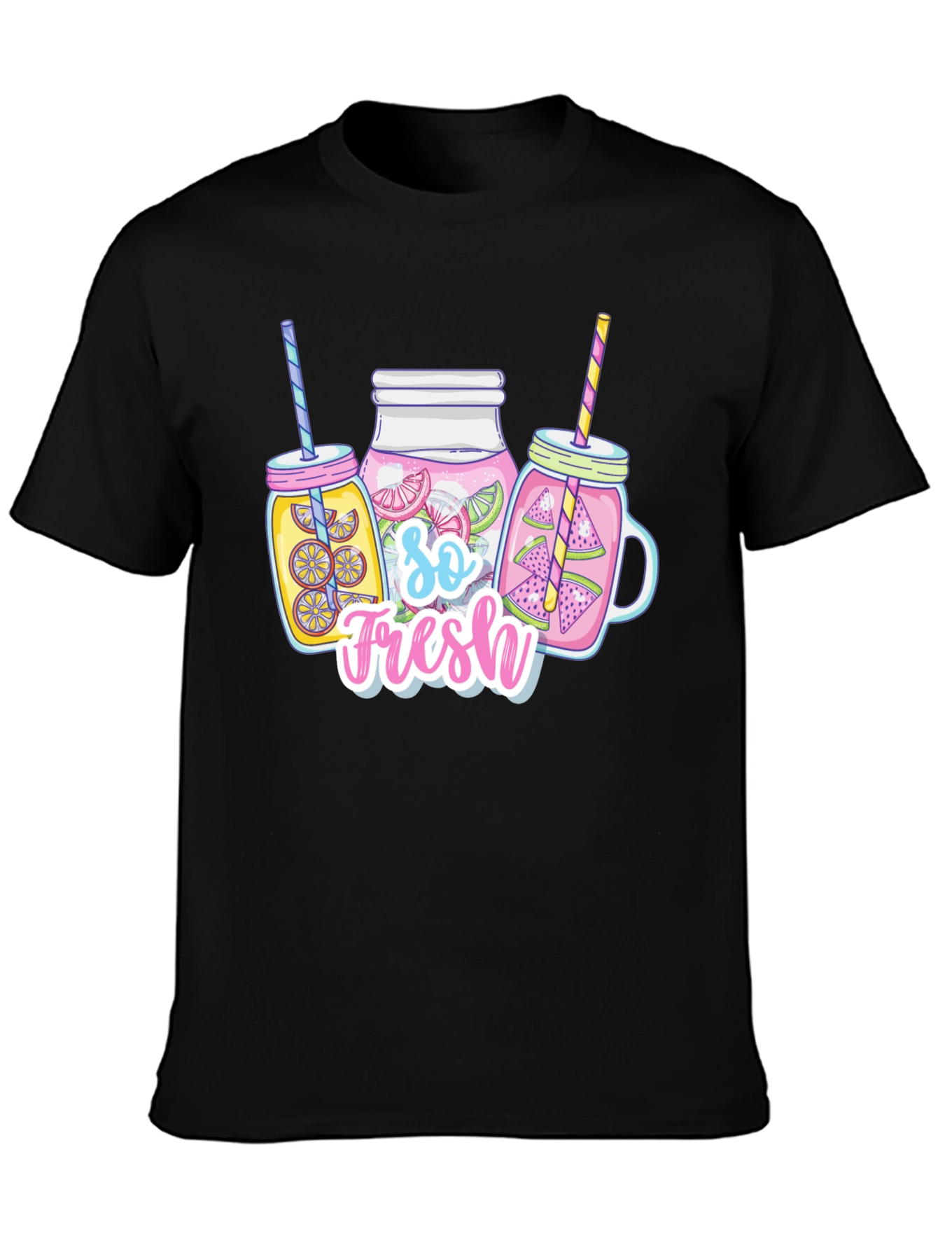So Fresh Fruit Drinks Black T-Shirt