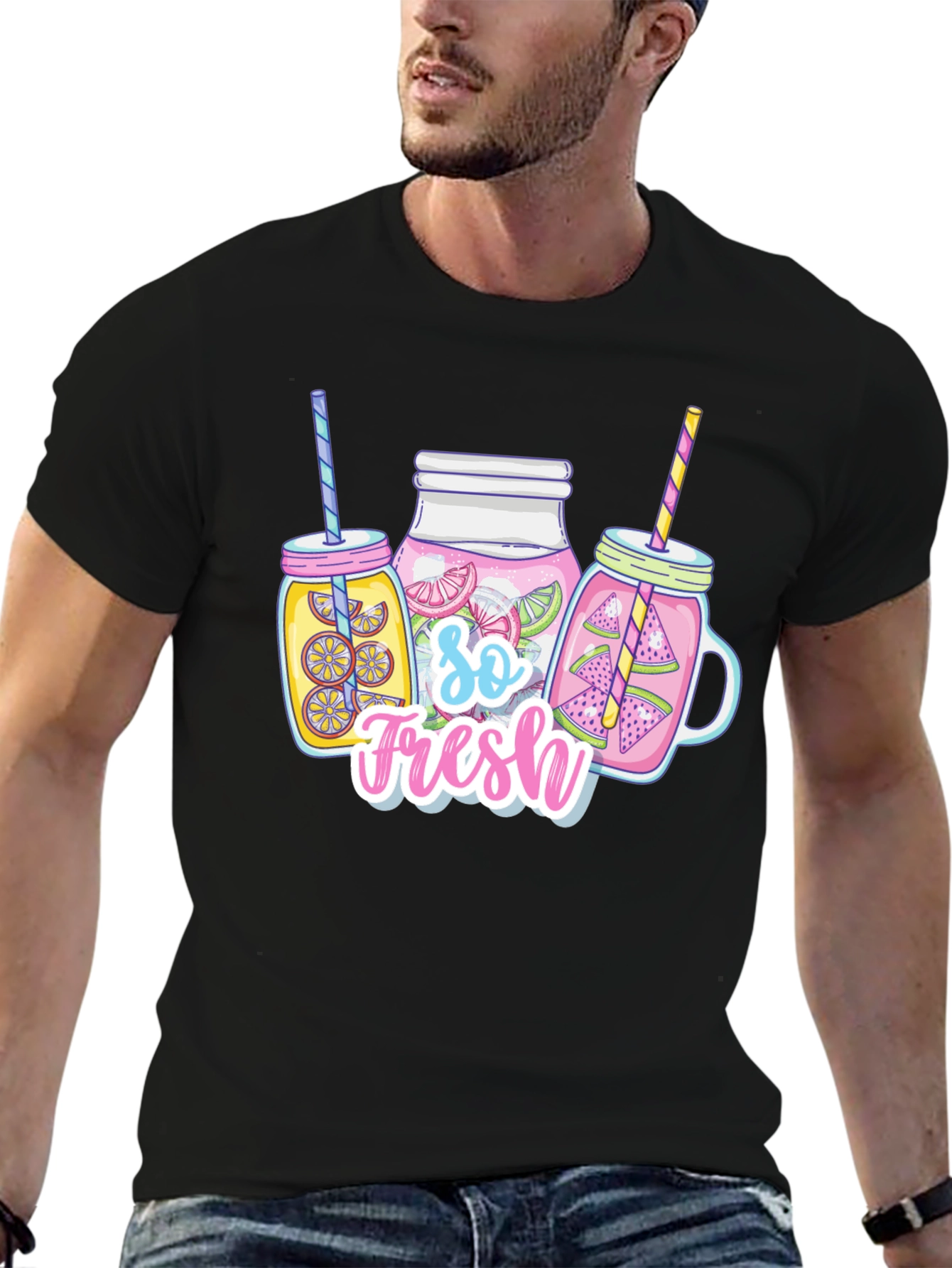 So Fresh Fruit Drinks Black T-Shirt