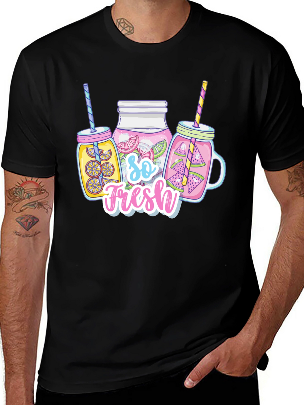 So Fresh Fruit Drinks Black T-Shirt